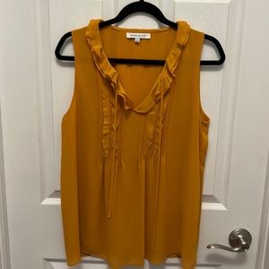 EUC Rose + Olive sleeveless shell/top.